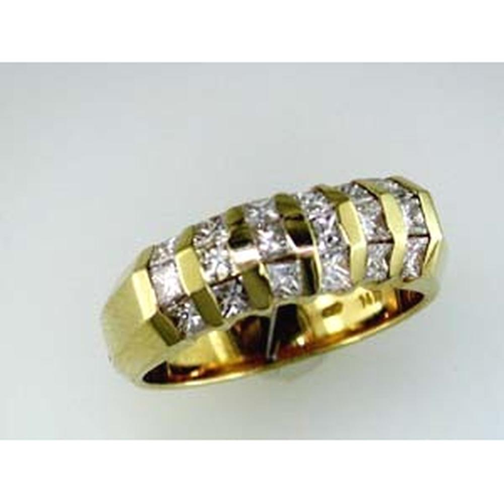 Royal 14K Yellow Gold Round Diamond Wedding Ring - 1.20 Carat Total Weight