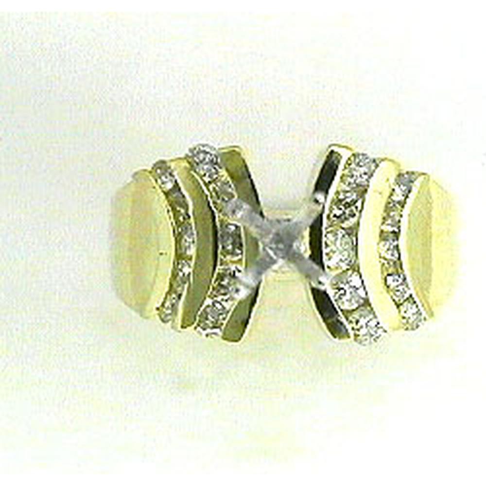 Royal 14K Yellow Gold Round Semi Mount with 0.60 Carat Weight