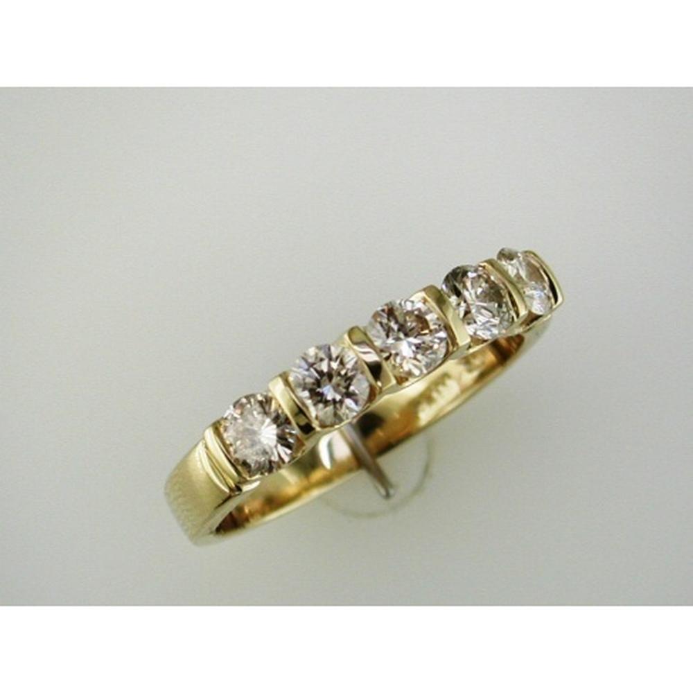 Royal 14K Yellow Gold Wedding Band with Channel-Set Round Diamonds - 1.00 Carat Total Diamond Weight