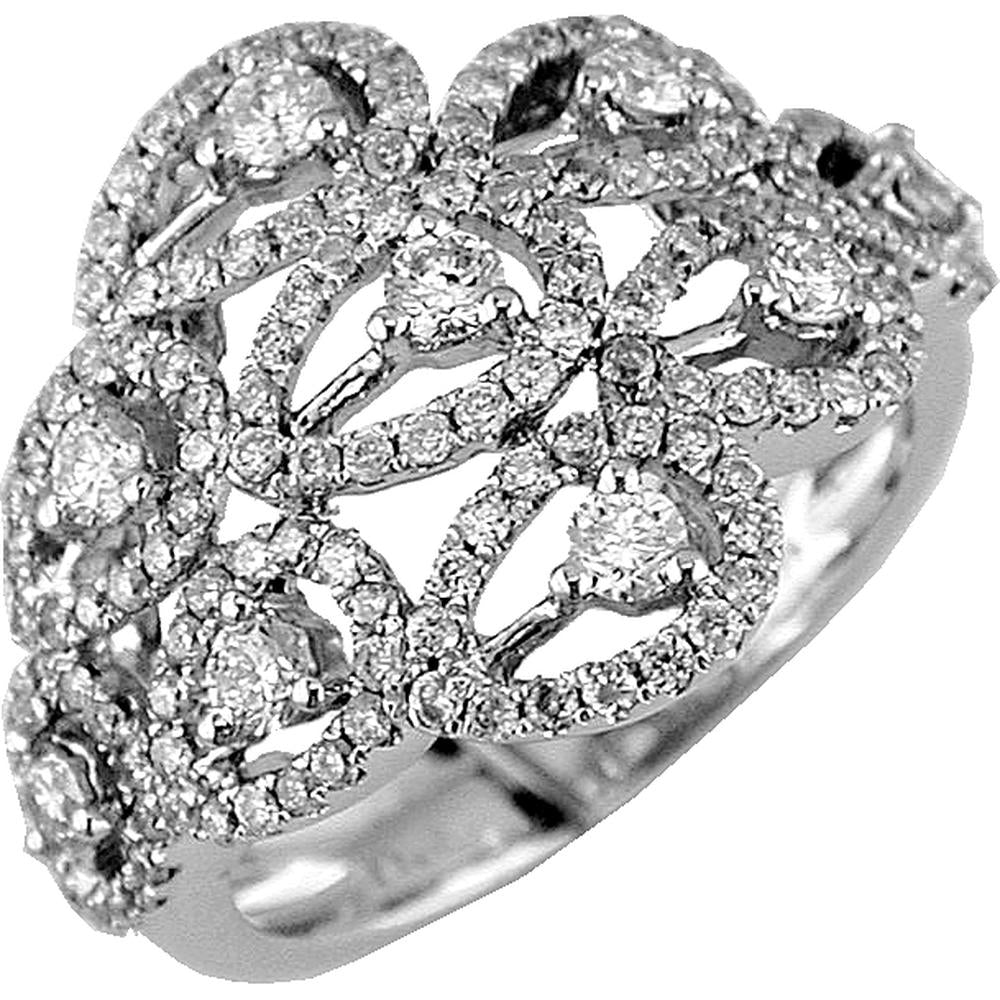 Royal Dazzling 14K White Gold Pear-Shaped Diamond Halo Engagement Ring