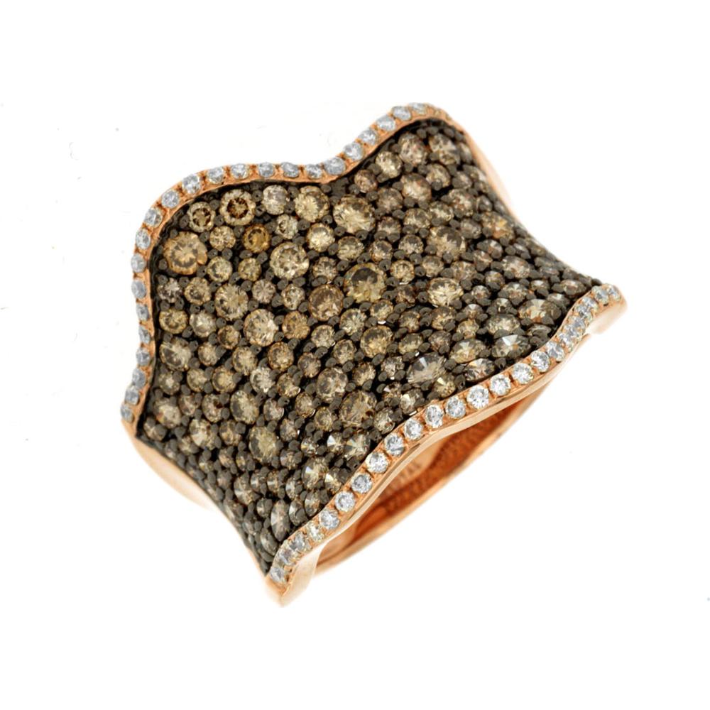 Royal Rose Gold Mocha Diamond Dream Ring - 2.26 Carat Total Diamond Weight