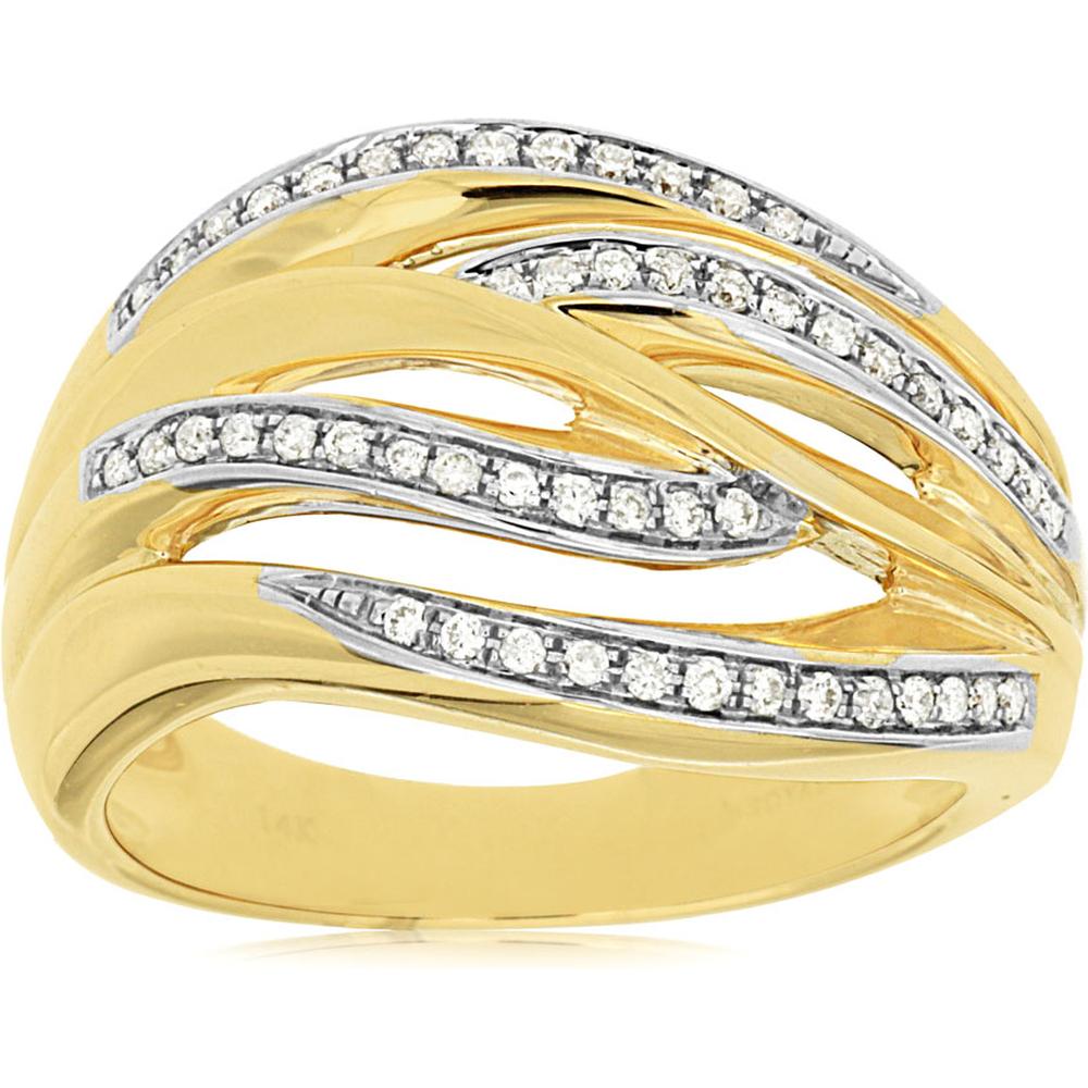 Royal Sunny Glow 14K Yellow Gold Diamond Ring