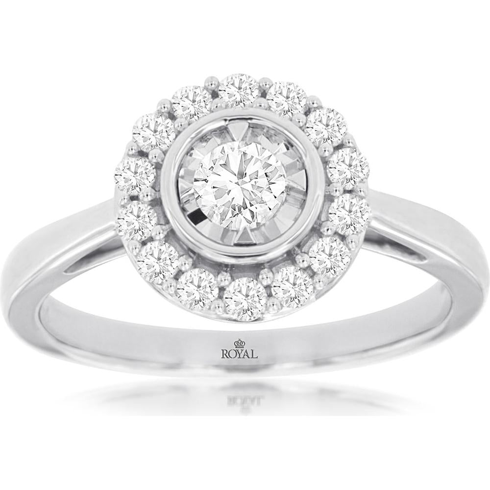 Royal Timeless 14K White Gold Diamond Ring - 0.50 Carat
