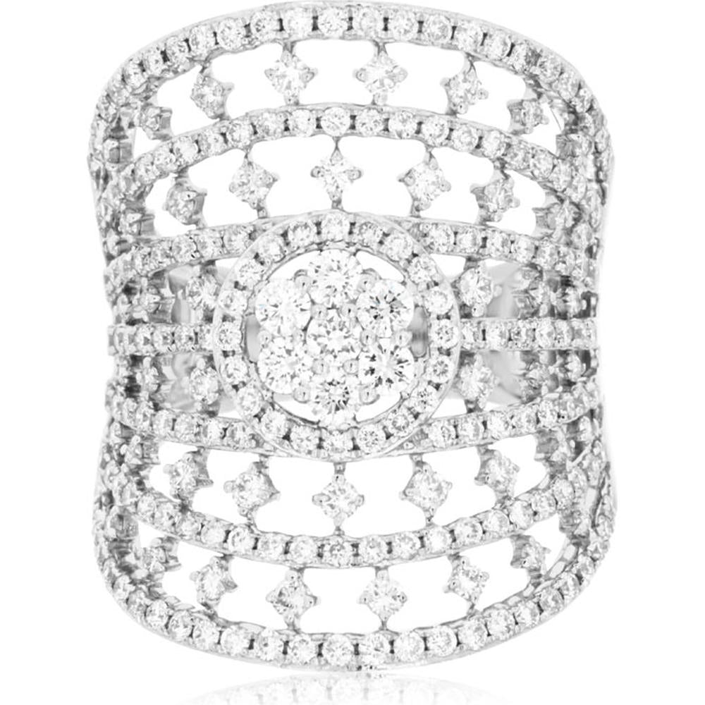 Royal Timeless 14K White Gold Diamond Ring - 1.90ct