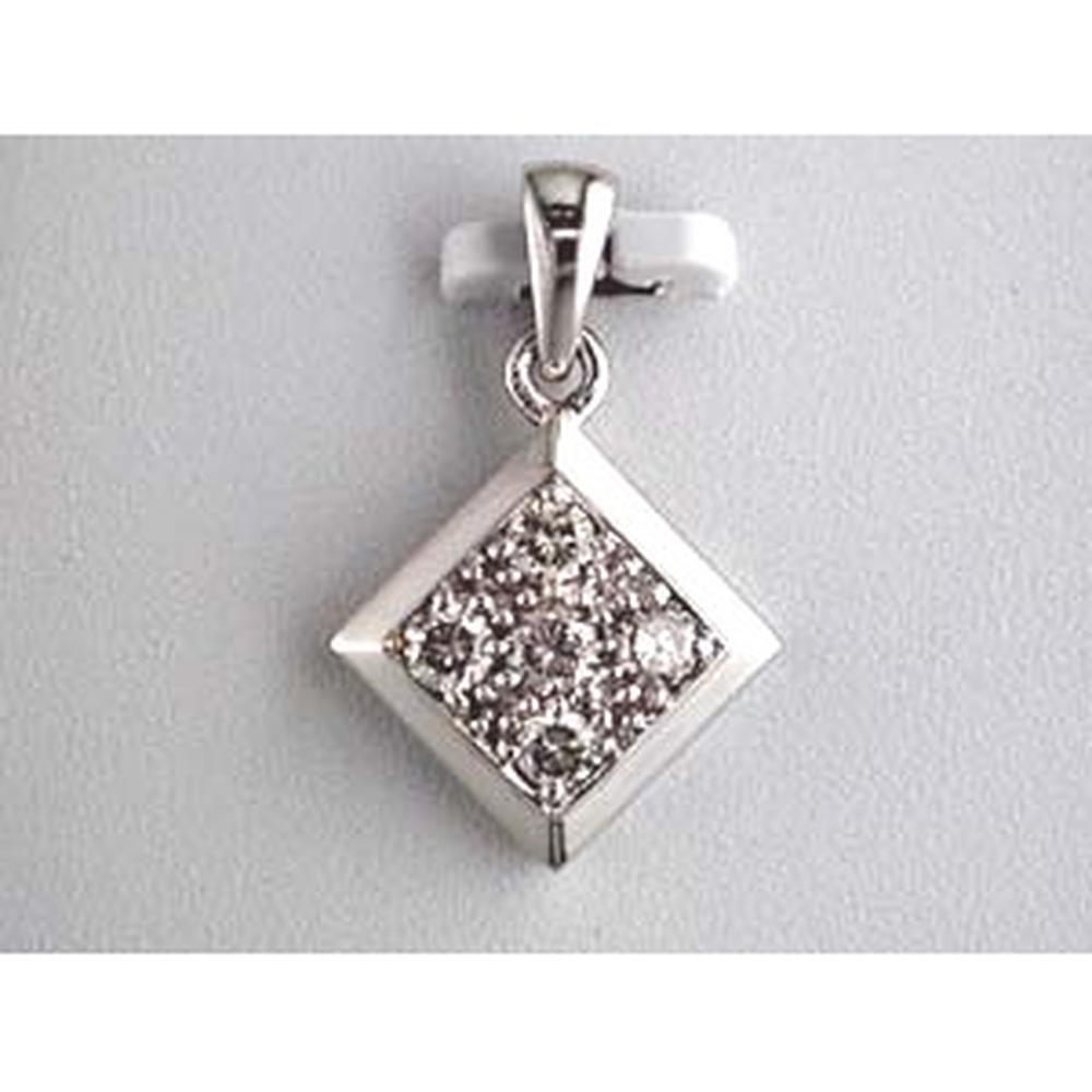Royal Timeless Brilliance 14K White Gold Diamond Pendant - 0.52ct