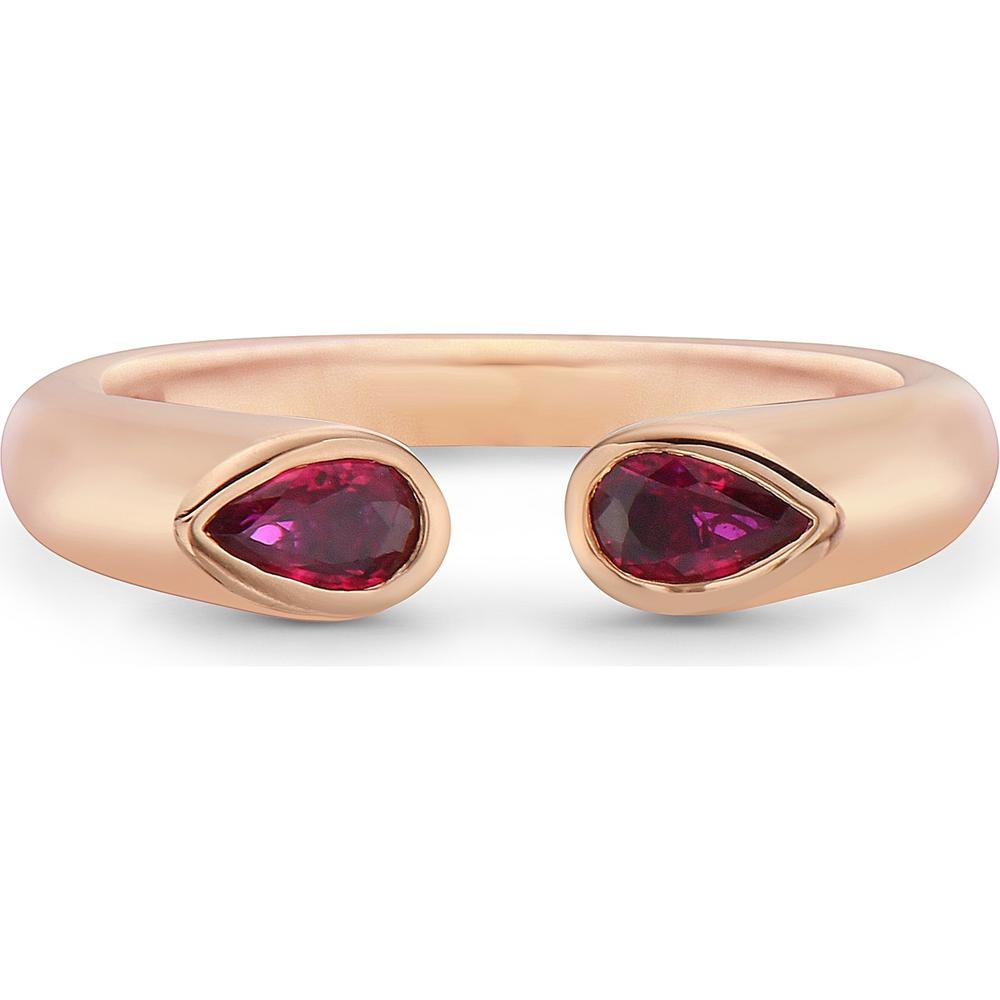 Ruby Reflection Ring in 18K Rose Gold by Charles Krypell