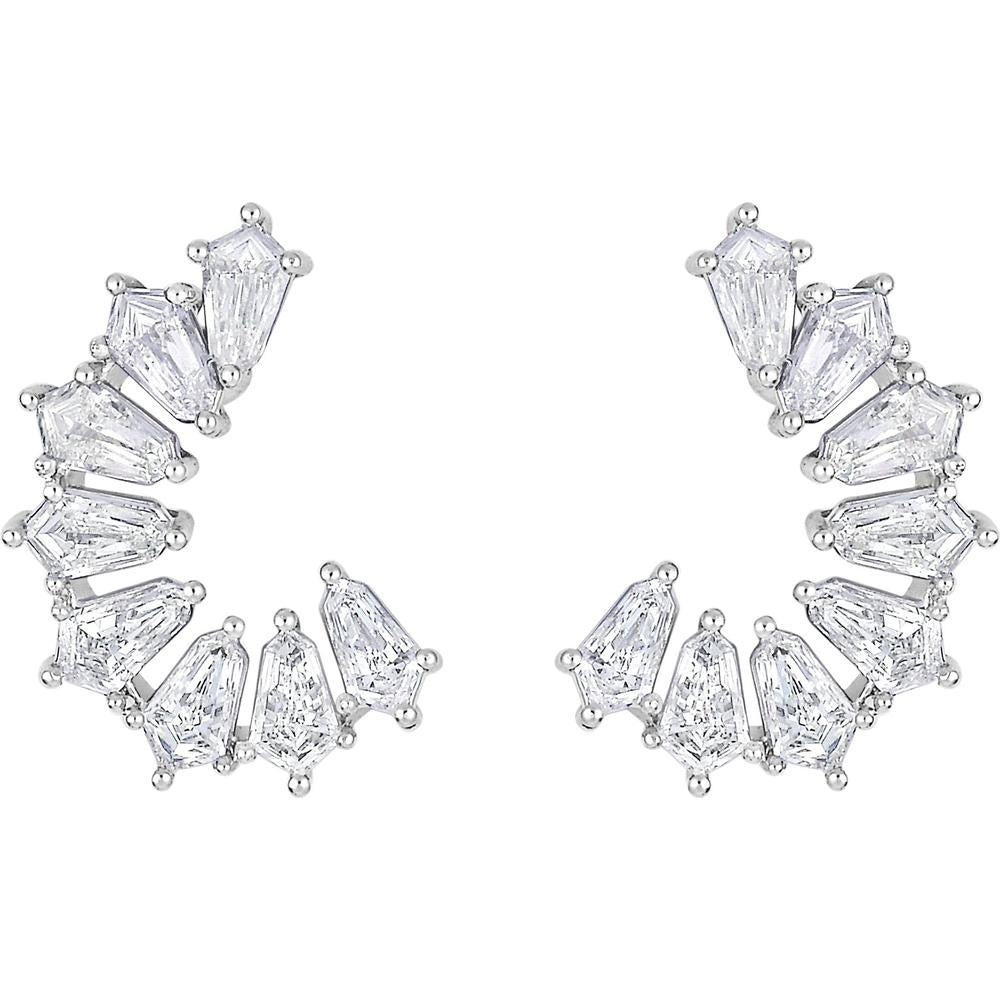 Ruchi New York - Adya Diamond Earrings in 18K White Gold