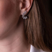 Ruchi New York - Adya Diamond Earrings in 18K White Gold