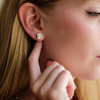 Ruchi New York - Alize 1.75 Carat Diamond Stud Earrings in 18K Yellow Gold