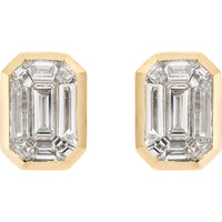 Ruchi New York - Alize 1.75 Carat Diamond Stud Earrings in 18K Yellow Gold