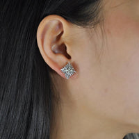 Ruchi New York - Alpinia Diamond Stud Earrings in 18K White Gold