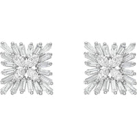 Ruchi New York - Alpinia Diamond Stud Earrings in 18K White Gold