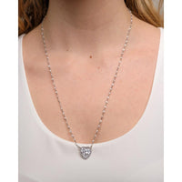 Ruchi New York - Amore Pendant Necklace in 18K White Gold