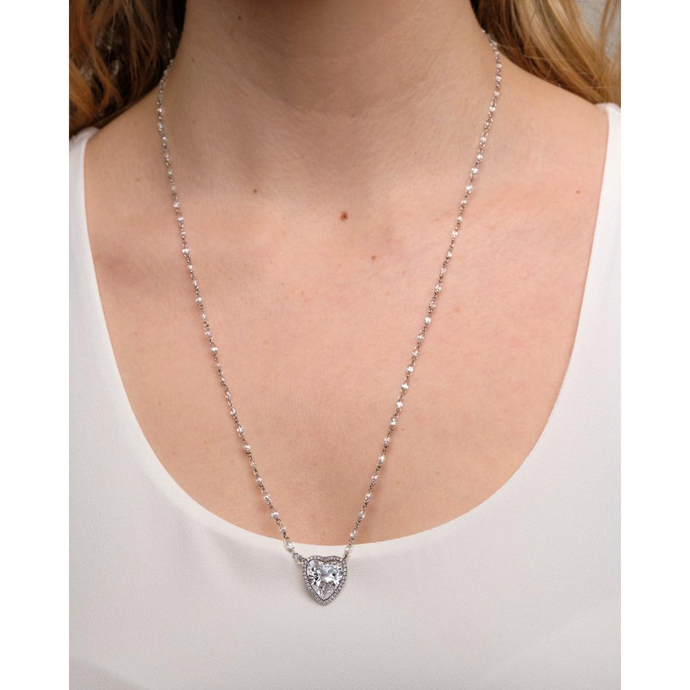 Ruchi New York - Amore Pendant Necklace in 18K White Gold