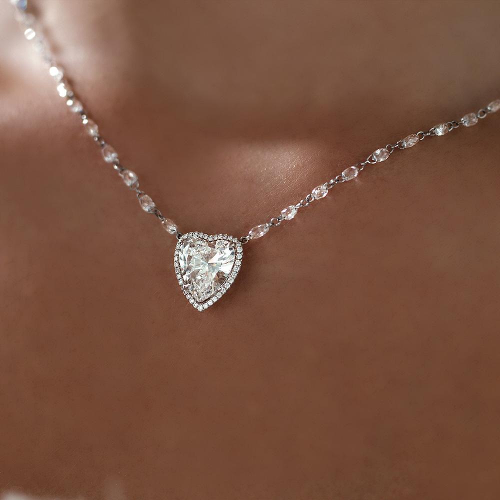 Ruchi New York - Amore Pendant Necklace in 18K White Gold