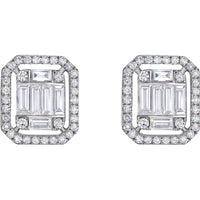 Ruchi New York - Anais Diamond Earrings in 18K White Gold