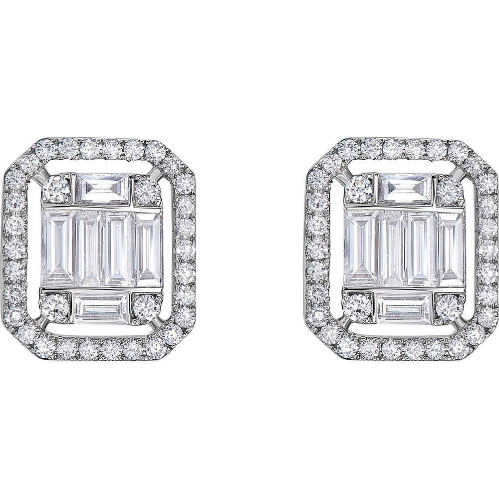 Ruchi New York - Anais Diamond Earrings in 18K White Gold