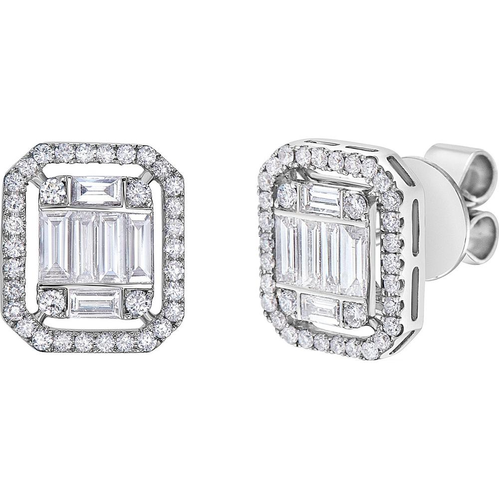 Ruchi New York - Anais Diamond Earrings in 18K White Gold
