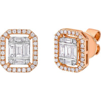 Ruchi New York - Anais Grande Diamond Earrings in 18K Rose Gold