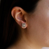 Ruchi New York - Anais Grande Diamond Earrings in 18K Rose Gold