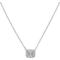 Ruchi New York - Anais Midi Diamond Pendant Necklace in 18K White Gold