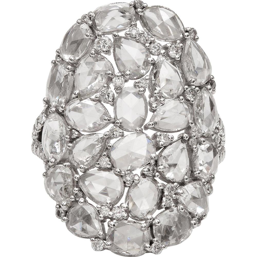Ruchi New York - Antares Diamond Cocktail Ring in 18K White Gold