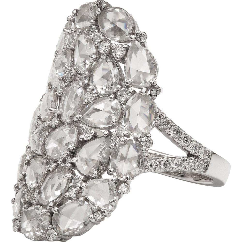 Ruchi New York - Antares Diamond Cocktail Ring in 18K White Gold