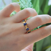 Ruchi New York - Arles Blue Sapphire Band in 18K Yellow Gold