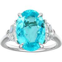 Ruchi New York - Astrud Paraiba and Diamond Cocktail Ring in 18K White Gold and Platinum