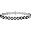 Ruchi New York - Black Velvet Tennis Bracelet in 18K White Gold