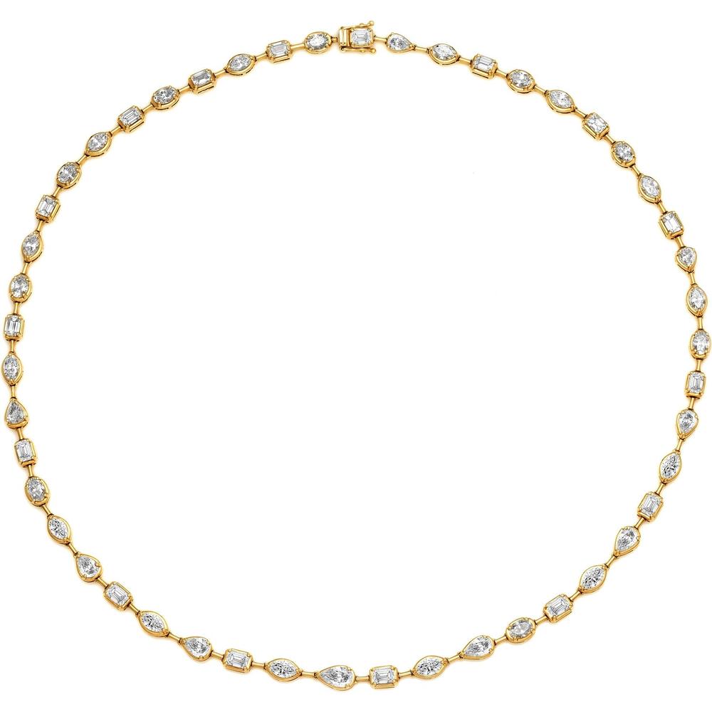Ruchi New York - Bora Diamond Tennis Necklace in 18K Yellow Gold