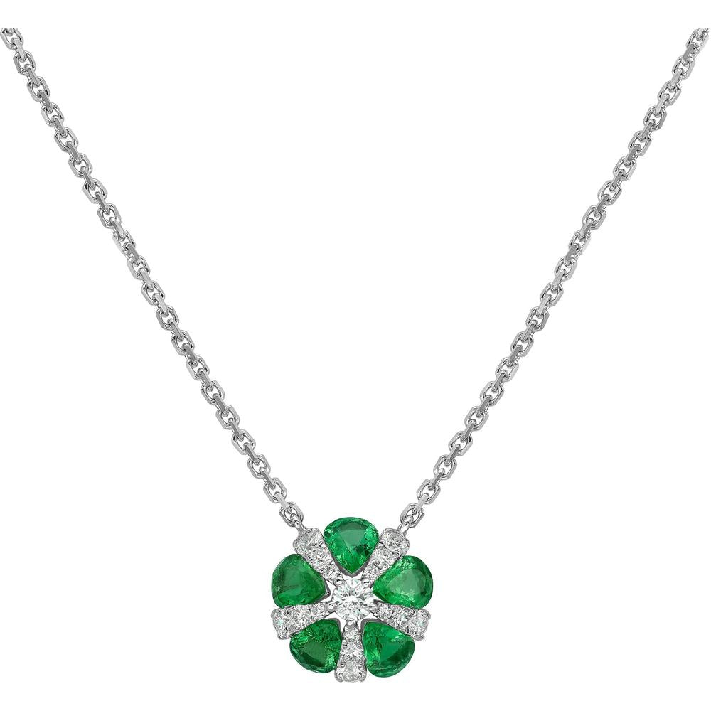Ruchi New York - Calliope Pendant Necklace in 18K White Gold