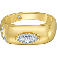Ruchi New York - Ciara Diamond Band in 18K Yellow Gold