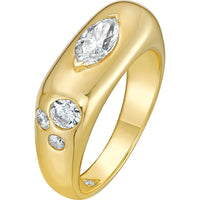 Ruchi New York - Ciara Diamond Band in 18K Yellow Gold