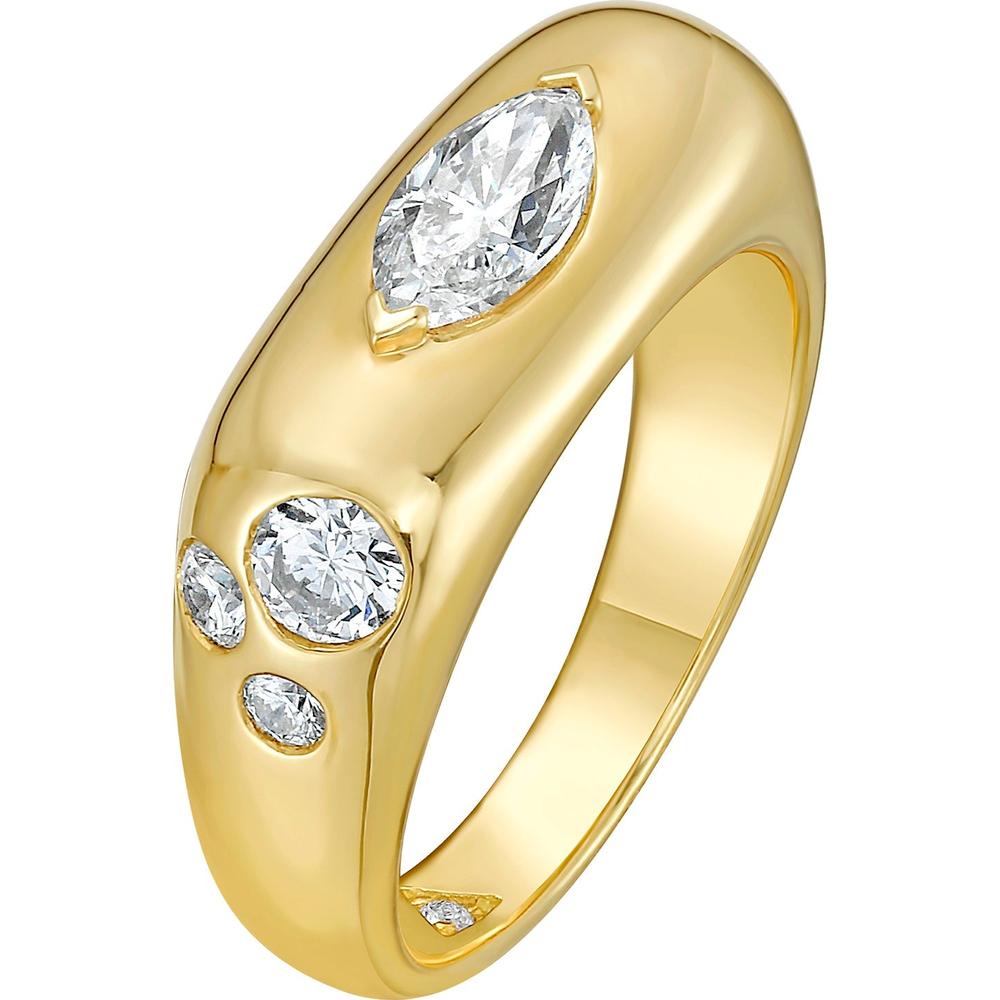 Ruchi New York - Ciara Diamond Band in 18K Yellow Gold
