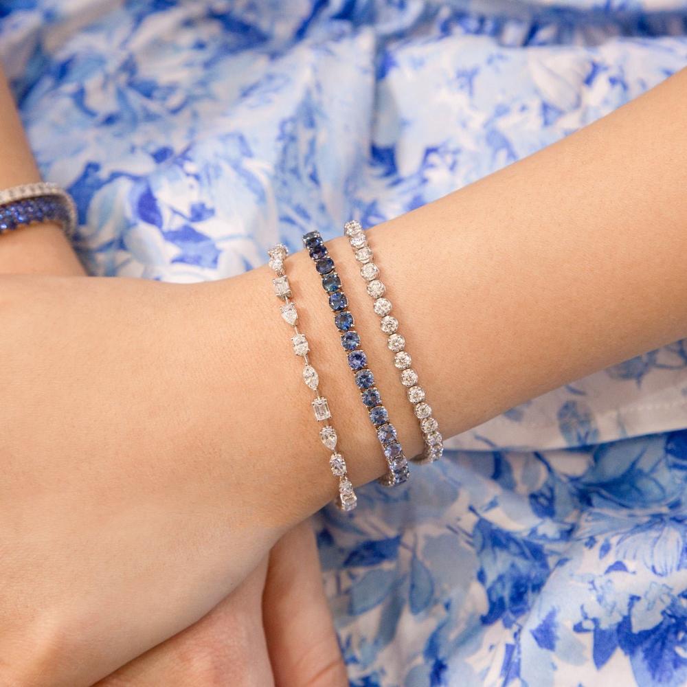 Ruchi New York - Cora Tennis Bracelet Grande in 18K White Gold
