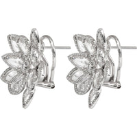 Ruchi New York - Desert Blooms Diamond Stud Earrings in 18K White Gold