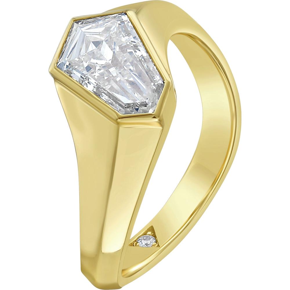 Ruchi New York - Elia Diamond Solitaire Ring in 18K Yellow Gold