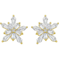 Ruchi New York - Elia Diamond Stud Earrings in 18K Yellow Gold