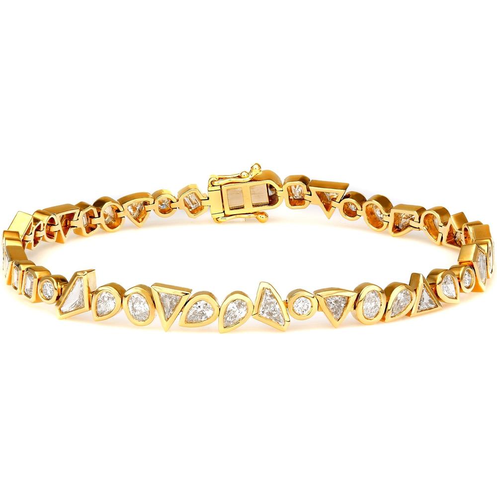 Ruchi New York - Etesian Diamond Tennis Bracelet in 18K Yellow Gold