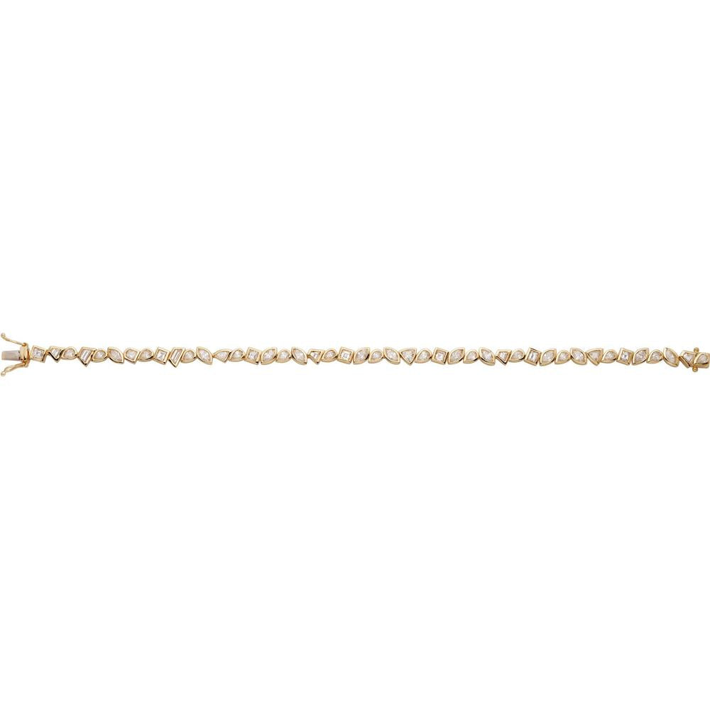 Ruchi New York - Etesian Diamond Tennis Bracelet in 18K Yellow Gold