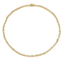 Ruchi New York - Etesian Diamond Tennis Necklace in 18K Yellow Gold