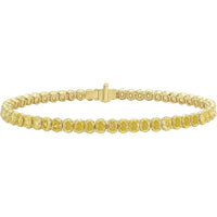 Ruchi New York - Fenice 10.97 Carat Fancy Yellow Diamond Tennis Bracelet in 18K Yellow Gold - Ruchi New York