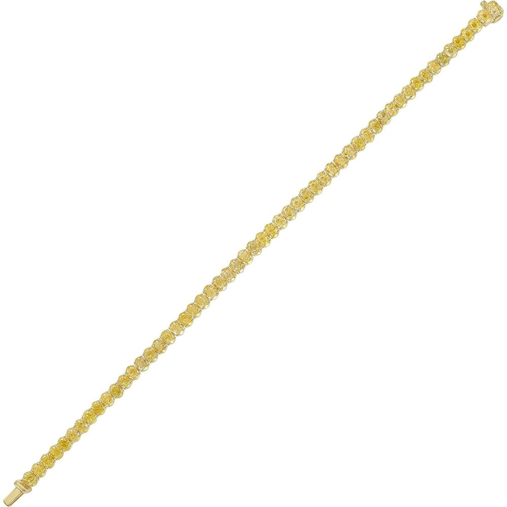 Ruchi New York - Fenice 10.97 Carat Fancy Yellow Diamond Tennis Bracelet in 18K Yellow Gold - Ruchi New York