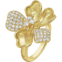 Ruchi New York - Fleur Diamond Ring in 18K Yellow Gold