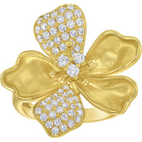 Ruchi New York - Fleur Diamond Ring in 18K Yellow Gold