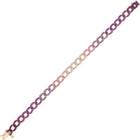 Ruchi New York - Floridita Ruby, Pink Sapphire & Diamond Ombre Bracelet in 18K Rose Gold - Ruchi New York