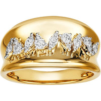 Ruchi New York - Foliage Diamond Band in 18K Yellow Gold