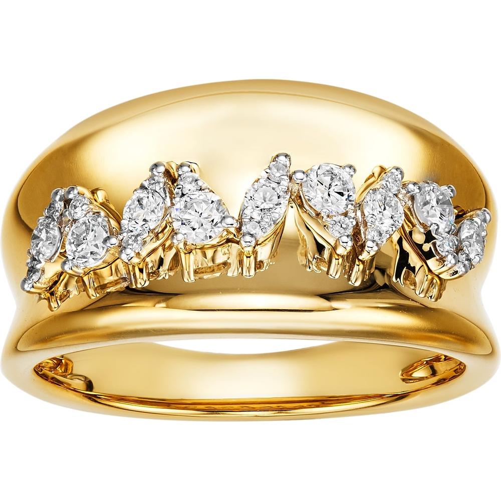 Ruchi New York - Foliage Diamond Band in 18K Yellow Gold