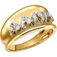 Ruchi New York - Foliage Diamond Band in 18K Yellow Gold